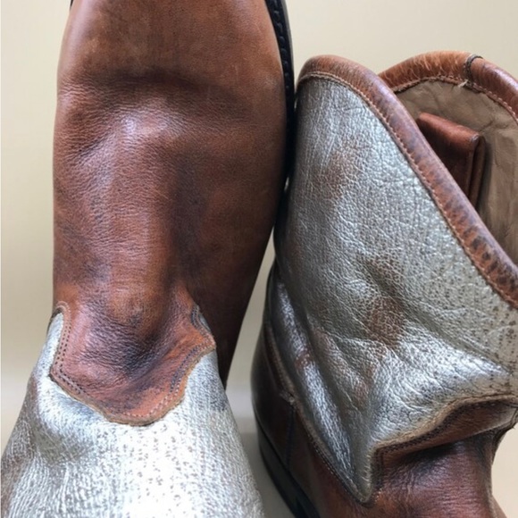 Women’s coachella cowgirl boots leather booties - Picture 2 of 10